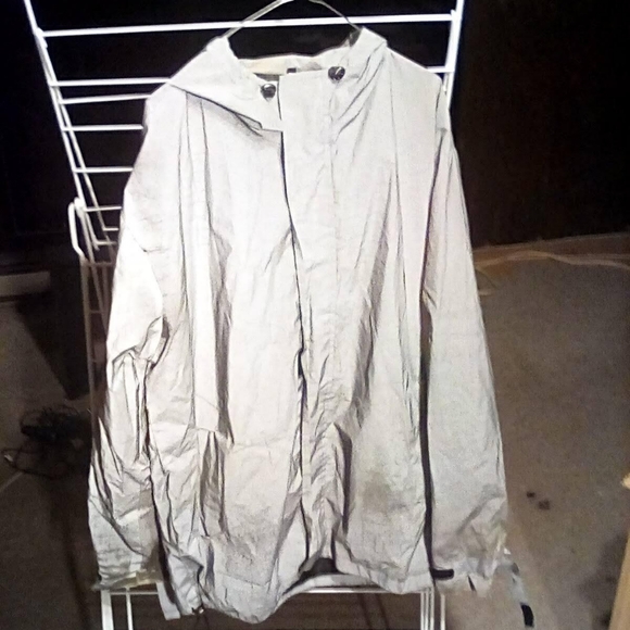 3M reflective Hooded  rain coat  for spring fall and summer , - Picture 5 of 10